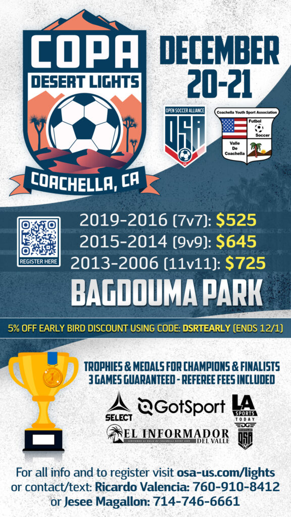 Copa Desert Lights in Coachella, December 20-21