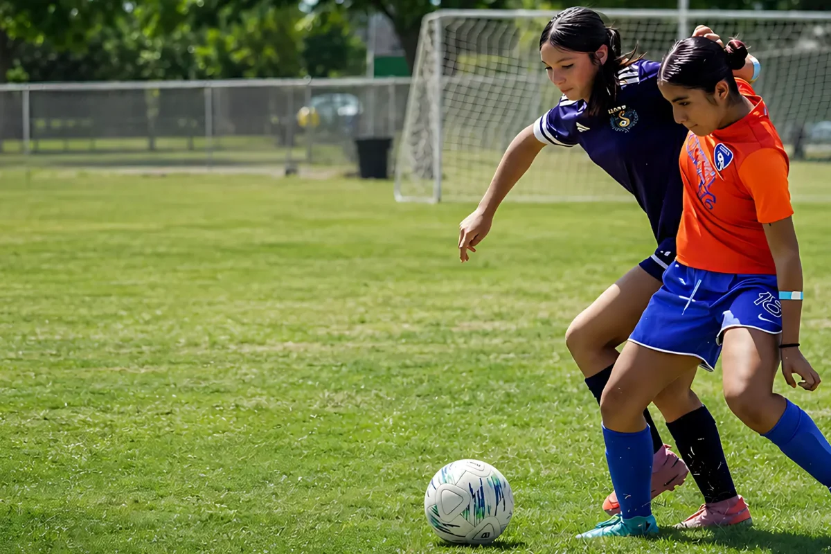 Female Invitational Photo Gallery - Female Players Fighting For Soccer Ball